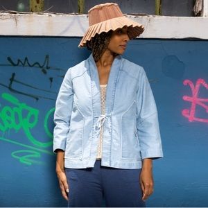 Caron Callahan Orla Jacket, sun bleached indigo, XS